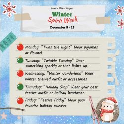 winter spirit week english